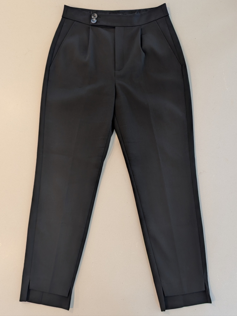 Ted Baker London Popieyt Black Ankle Trousers Pants Size 1 (US 4)